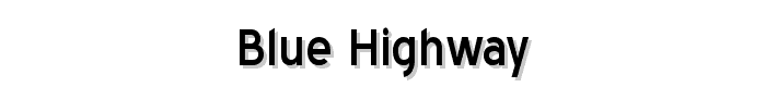 Blue Highway font